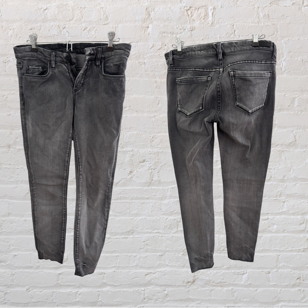 Blank NYC Gray Skinny Jeans with Subtle Fading